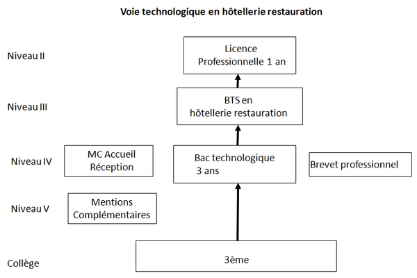Voie technologique en h&ocirc;tellerie restauration