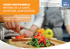 Licence professionnelle mtiers de la sant, nutrition, alimentation parcours techniques culinaires adaptes la sant
