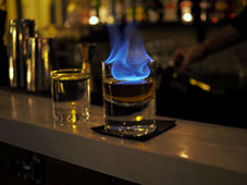 Des cocktails aux saveurs originales mais aussi spectaculaires...