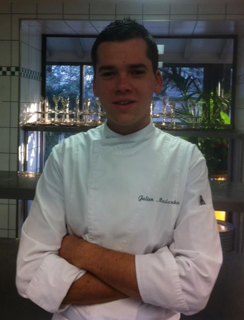 Julien Maslanka, chef pâtissier des établissements Georges Blanc à Vonnas (01).