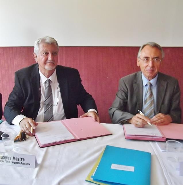 Jacques Mestre et Claude Baland élargissent le premier protocole d'accord signé en 2011.