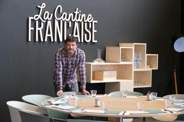 Yannick Delpech dans son nouveau restaurant , La Cantine Française