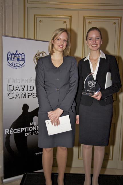 Louise Legrand (2) et Céline Bodo (1) au trophée David Campbell.