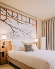 Sangha Hotels, positionné autour du bien-être, affiche une décoration d’inspiration asiatique. 