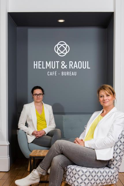 Issues de la publicité et de la communication, Aurélie Leleu et Cécile Defraigne ont commencé par travailler ensemble avant de crééer Helmut&Raoul.