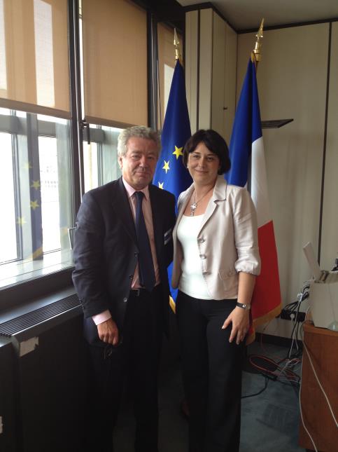 Didier Chenet et Sylvia Pinel le 26 juin dernier à Bercy.