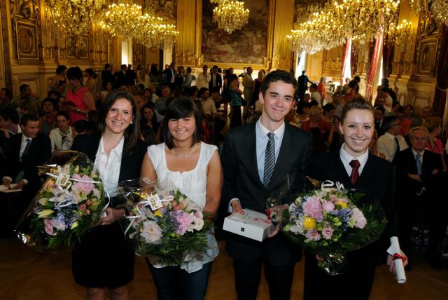 Les quatres lauréats de l'édition 2012.