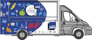 Le camion radio/cuisine de France Bleu Mayenne.