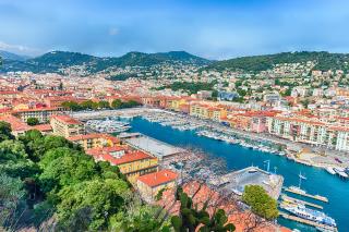 Le port de Nice. La Côte d'Azur est la destination qui a généré l'augmentation de chiffre...
