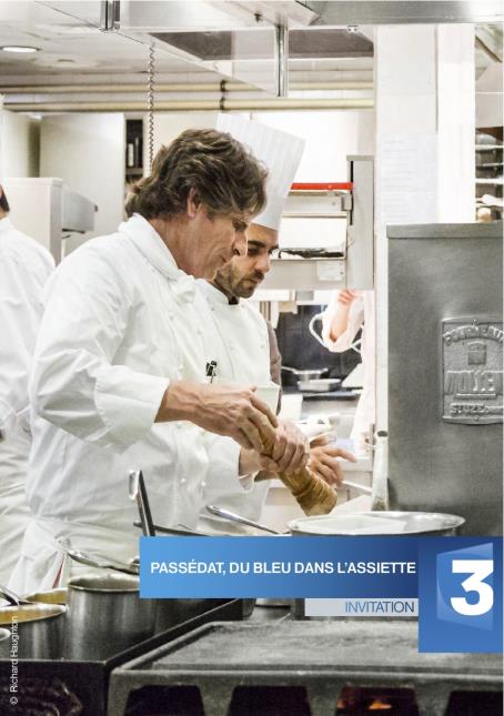 Gérald Passédat en cuisine avec Philippe Moreno, son second au Mucem