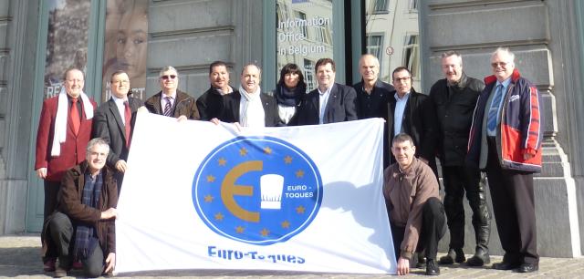 Les membres d'Euro-Toques à Bruxelles.