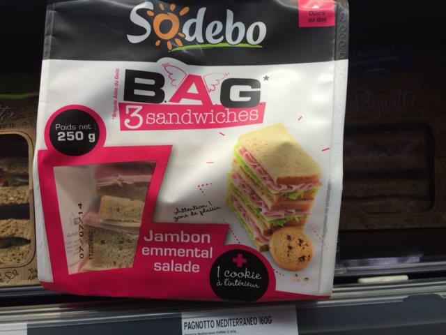 Sodebo, BAG 3 sandwiches