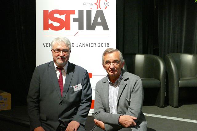 Jean-Pierre Poulain, directeur de l'Isthia et Michel Bras, Chef, Président du CA de l'Isthia