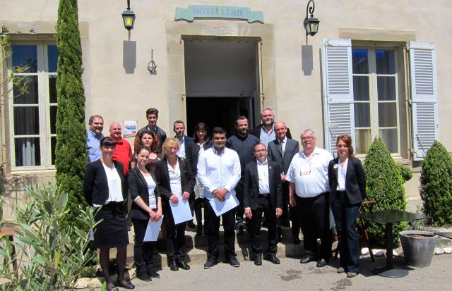 Jury, candidats de Pôle Chef à l'Hostellerie La  Pomarède, Aude