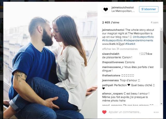 Un post de l'influenceur 'J'aime tout chez toi', suivi par 115000 instagramers