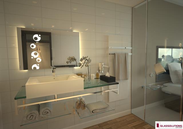 La nouvelle collection de miroirs à LED Desire de Fabrice Knoll pour Glass Solutions.