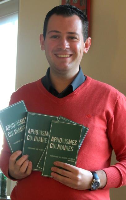 David Chenuet très heureux de présenter son ouvrage où il associe gastronomie, histoire et littérature