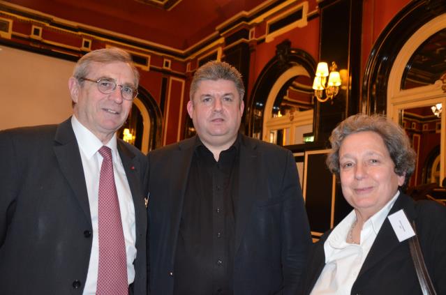 De g à d : Pierre Vasseur, Thierry Grégoire et Martine Croharé aujourd'hui au cours de l'assemblée générale des Brasseurs de France.