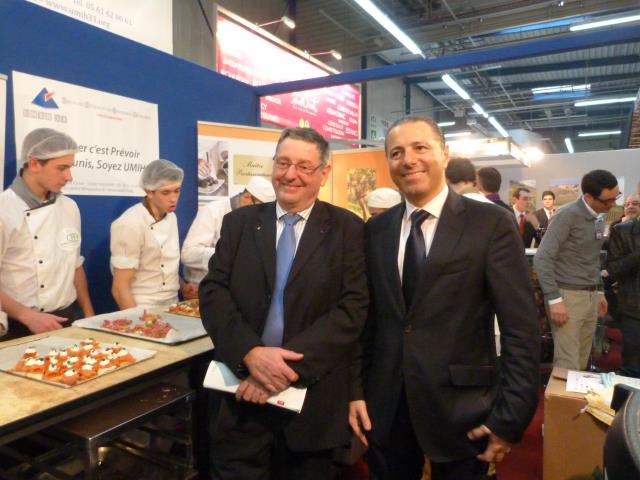 Guy Pressenda, président de l'UMIH Midi-Pyrénées et vice-président national de l'UMIH Restauration et Ivo Danaf président de l'UMIH 31