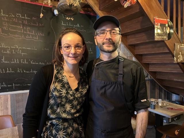 Sébastien et Angélique Boulinguez, dirigeants du restaurant La Groët de Marie à Arques.