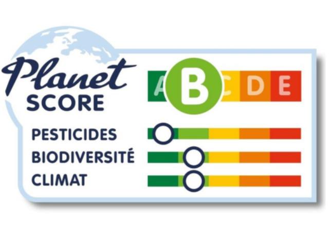 Le Planet-Score note les impacts environnementaux d'un produit.