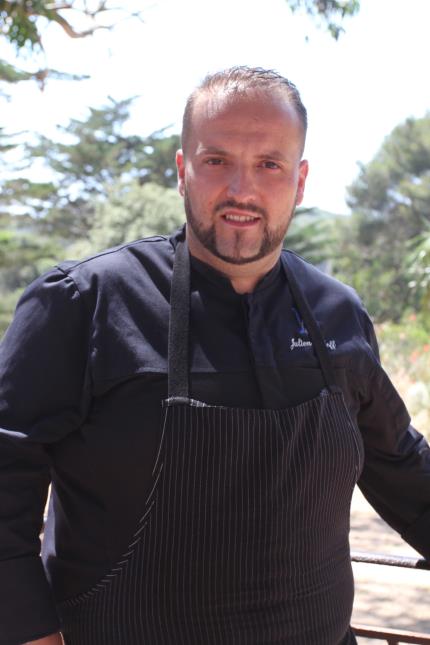 Julien Legoff, chef des deux restaurants du Mas du Langoustier