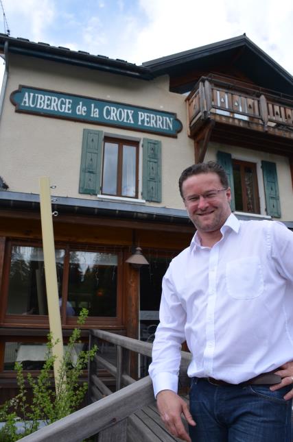 Laurent Chevrier a racheté l'Auberge de la Croix Perrin le 8 mars dernier.