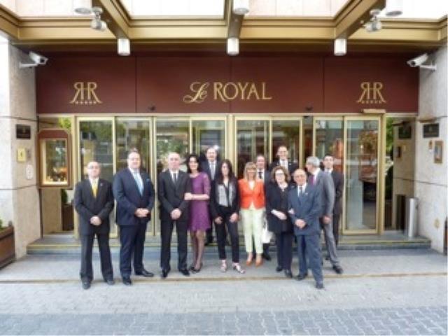 Une partie de l'événement s'est tenu dans dans les suites de l'hôtel Le Royal.