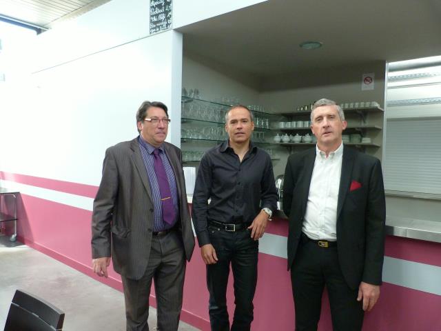 Yannick Masson responsable du DU formateur à l'ESPE de Mid-Pyrénées, Paul Gérony, Yves Cinotti, enseignants.