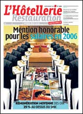 Le journal L'Htellerie Restauration supplment Salaires numro 2981 du 15 juin 2006