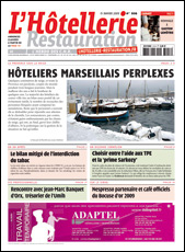 Le journal de L'Htellerie Restauration 3116 du 15 janvier 2009