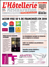 Le journal de L'Htellerie Restauration 3159 du 13 novembre 2009