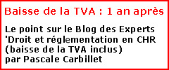 Baisse TVA