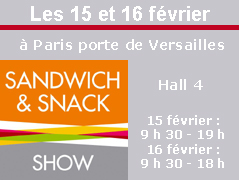 Sandwich & Snack Show, les 15 et 16 f�vrier � Paris Porte de Versailles