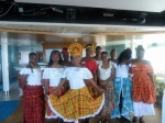 Des élèves du lycée Hyacinthe Bastaraud à bord du Club Med 2