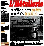 Le journal L'Htellerie numro 2612 du 06 Mai 1999