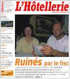 Le Journal de L'Htellerie numro 2733 du 30 Aot 2001