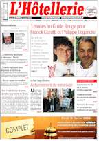 Le Journal L'Htellerie numro 2808 du 13 fvrier 2003