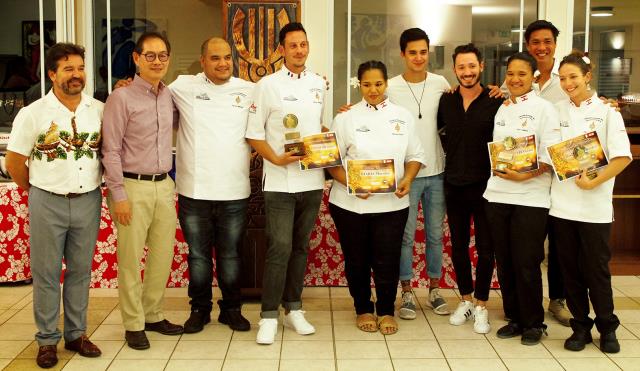 Les lauréats du Concours du Meilleur Pâtissier de Polynésie avec Cédric Grolet