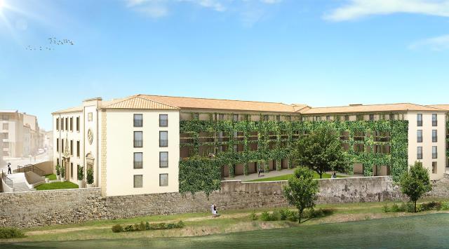 Les deux hôtels bénéficient d'un emplacement de choix, juste en face de la cité de Carcassonne.