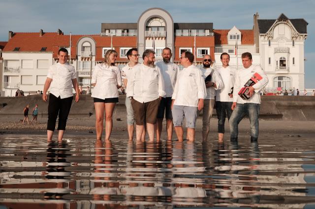 Brochettes de chefs devant l'Atlantique, en attendant les planchas !