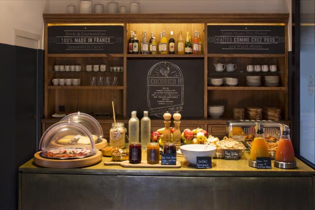 Une autre idée du petit déjeuner au COQ Hotel.