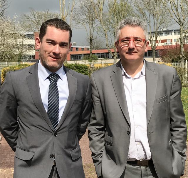 Mickaël Schmitt et Philippe Lefevre ont reçus leurs membres dans les locaux du CFA interconsulaire (CFAIE) de Val de Reuil.