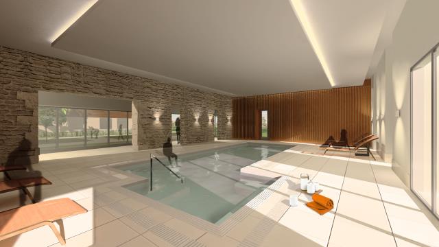 Les plans 3D du spa du designer français Patrick Jouin.