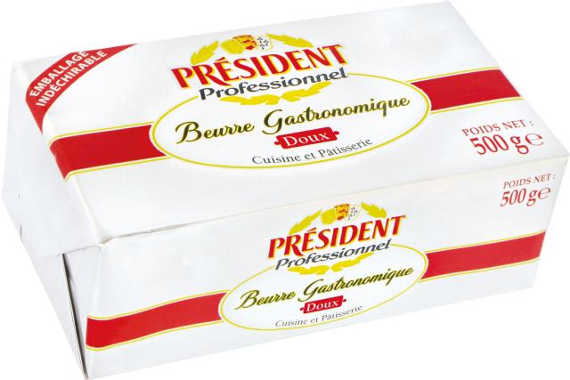 Le Beurre Gastronomique PRÉSIDENT  Professionnel.