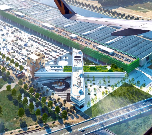 La future zone hôtelière du PEX de Toulouse