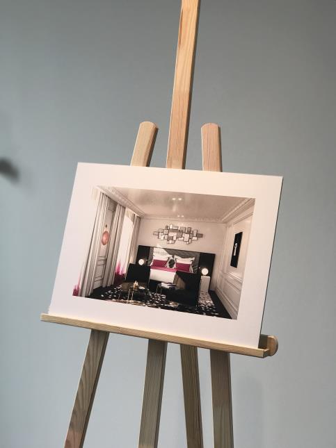 Une future chambre, en image 3D.