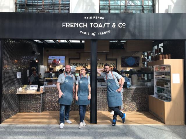 Stéphane Dufour, Anne-Cécile Martineau et Nicolas Haelewyn (de gauche à droite) ont créé l'enseigne French Toast & Co.