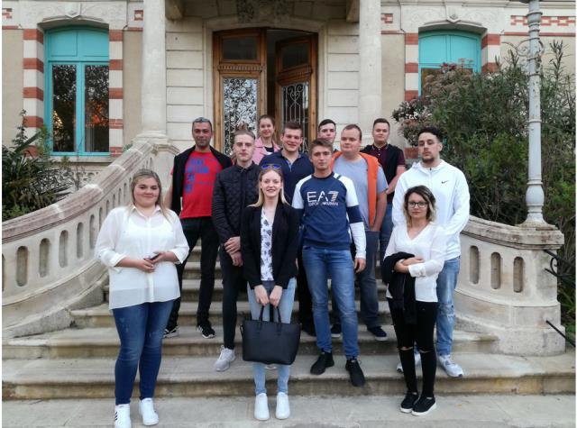 Une partie des étudiants allemands en stage à Arcachon