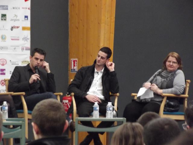 Olivier Limousin et Alexis Valton, anciens élèves du CFA, sont venus raconter aux jeunes diplômés leur expérience londonienne